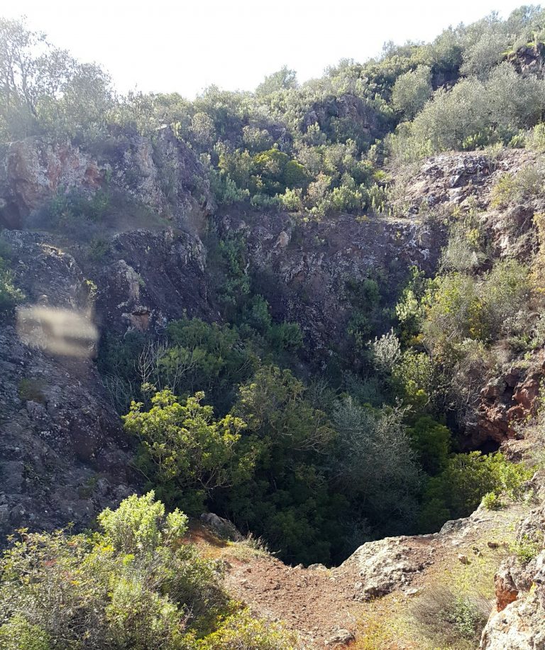 Old zinc mine in Moura area